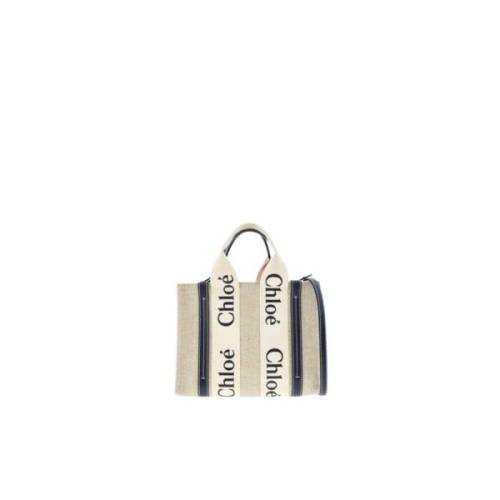 Chloé Woody Liten Toteväska Beige, Dam