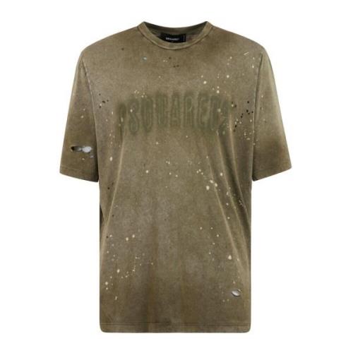 Dsquared2 Casual Bomull T-shirt Green, Herr