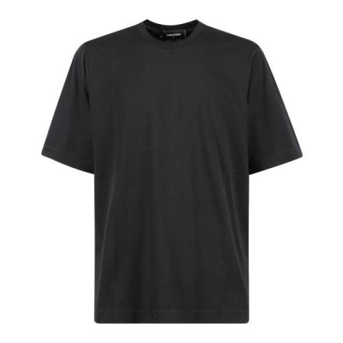 Dsquared2 Avslappnad Bomull T-shirt Black, Herr