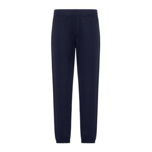 Emporio Armani Blå Tapered Leg Byxor Blue, Herr