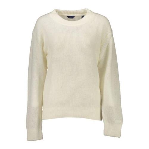 Gant Elegant vit ullblandad tröja Beige, Herr