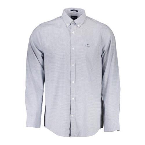 Gant Blå Långärmad Skjorta Button Down Blue, Herr