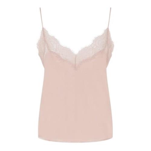 Pinko V-ringad Spetstopp i Cipria Pink, Dam