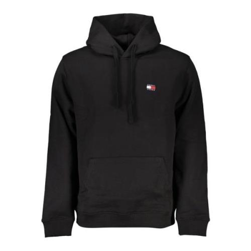 Tommy Hilfiger Huvtröja Svart Logotyp Applikation Black, Herr