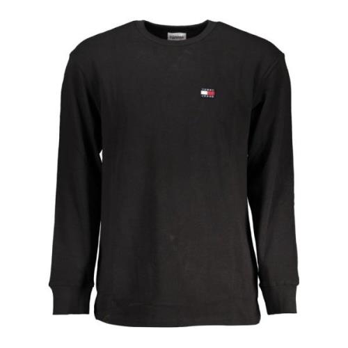 Tommy Hilfiger Långärmad Logot-shirt Svart Black, Herr