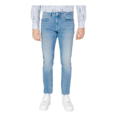 Tommy Hilfiger Blå Slitna Jeans Herr Blue, Herr