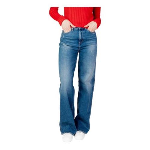 Tommy Hilfiger Blå Dragkedja Knappstängning Dam Jeans Blue, Dam