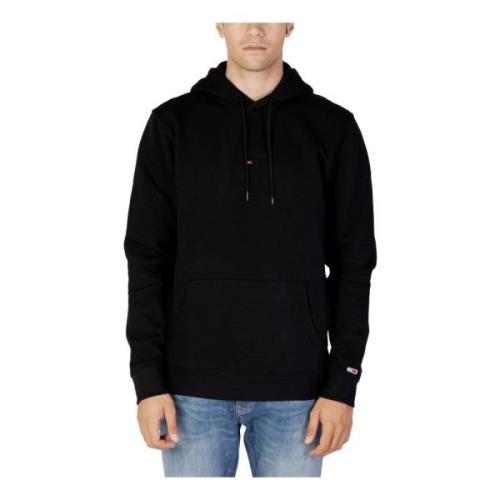 Tommy Hilfiger Svart Huva Tröja Herr Höst/Vinter Black, Herr