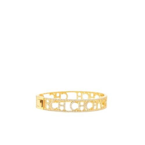 Carolina Herrera Initialer Armband med Glittrande Stenar Yellow, Dam