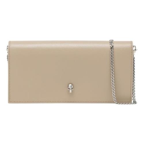 Alexander McQueen Crossbody Plånbok Beige, Dam