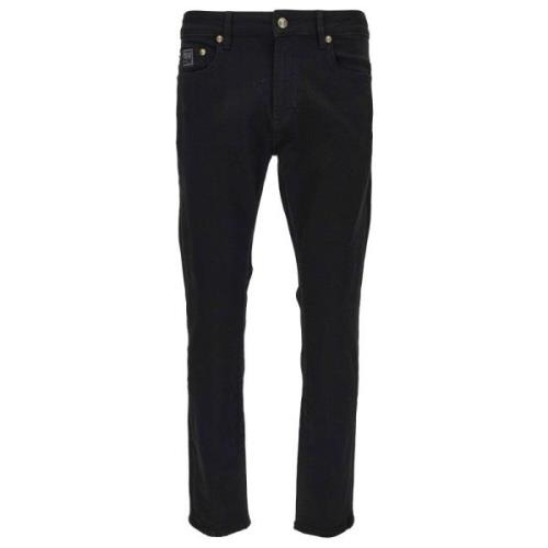 Versace Jeans Couture Svarta Slim Fit Herr Jeans Black, Herr