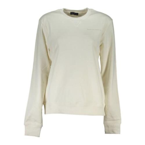 North Sails Vit Sweatshirt med Tryck White, Dam