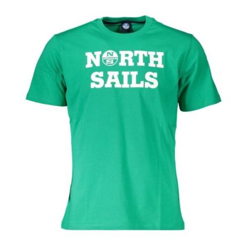 North Sails Smaragdgrön Charm Tryckt Kortärmad T-shirt Green, Herr