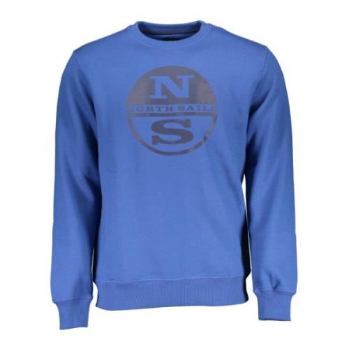 North Sails Blå Långärmad Crewneck Sweatshirt Blue, Herr