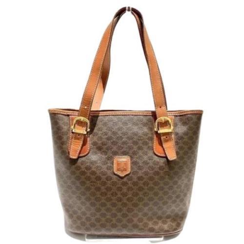 Celine Vintage Pre-owned Canvas totevskor Brown, Dam