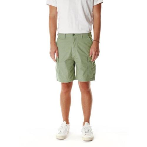 Deus Ex Machina Cordura Cargo Shorts Green, Herr