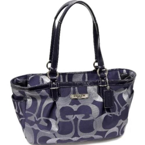 Coach Pre-owned Pre-owned Canvas totevskor Blue, Dam