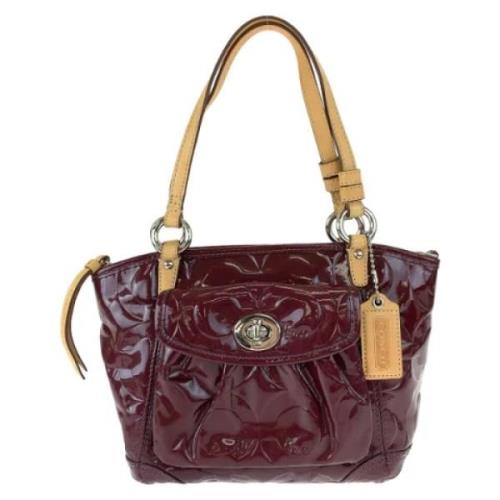 Coach Pre-owned Pre-owned Plast axelremsvskor Red, Dam