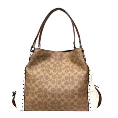 Coach Pre-owned Pre-owned Canvas axelremsvskor Brown, Dam