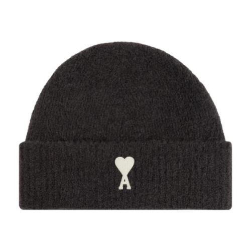 Ami Paris Keps med logopatch Gray, Unisex