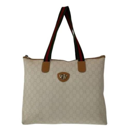 Gucci Vintage Pre-owned Canvas gucci-vskor White, Dam