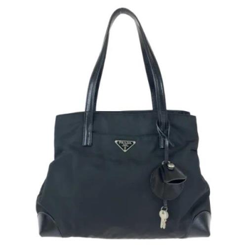 Prada Vintage Pre-owned Canvas prada-vskor Black, Dam