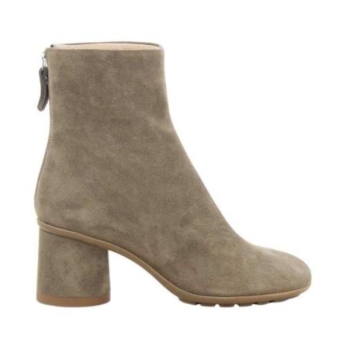 AGL Taupe Curvy Bootie Damesskor Beige, Dam