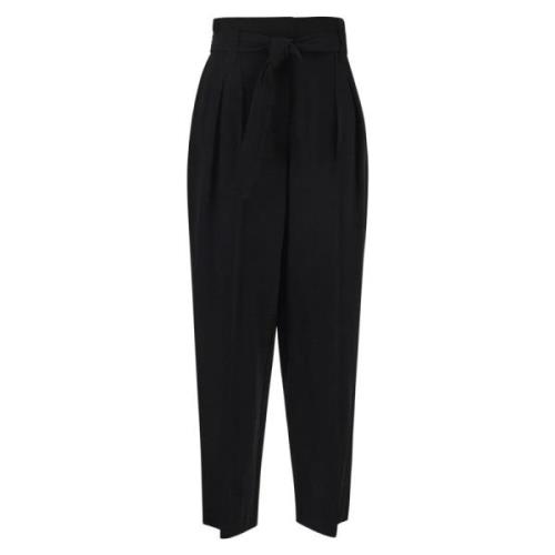 IRO Straight Trousers Black, Dam