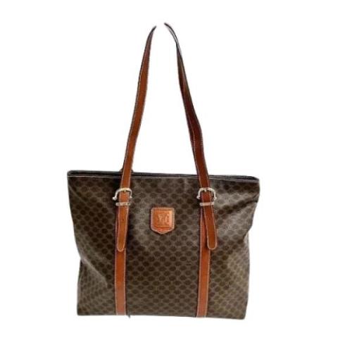 Celine Vintage Pre-owned Canvas totevskor Brown, Dam