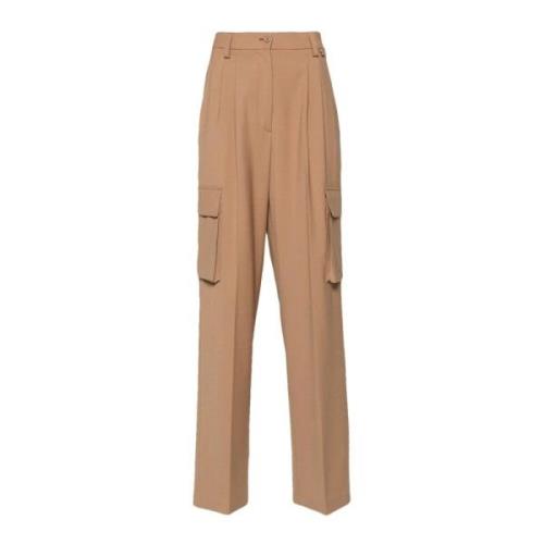 Herno Hög Midja Cargo Byxor Brown, Dam