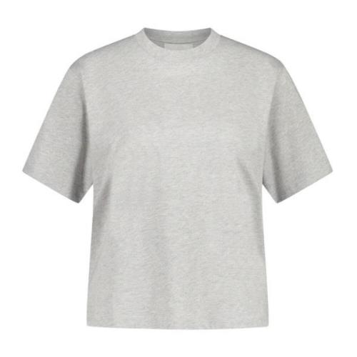 Loulou Studio Pima Bomull T-shirt, Tillverkad i Portugal Gray, Dam