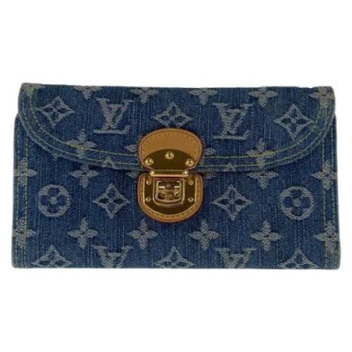 Louis Vuitton Vintage Pre-owned Denim plnbcker Blue, Dam