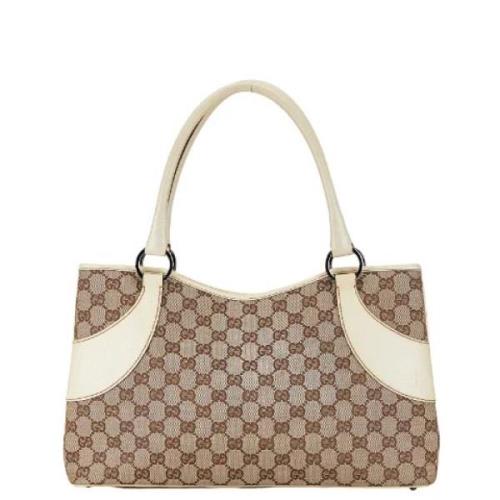 Gucci Vintage Pre-owned Canvas totevskor Brown, Dam