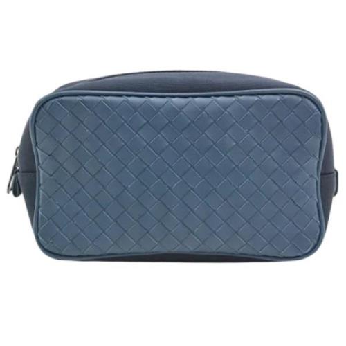 Bottega Veneta Vintage Pre-owned Laeder necessrer Blue, Dam