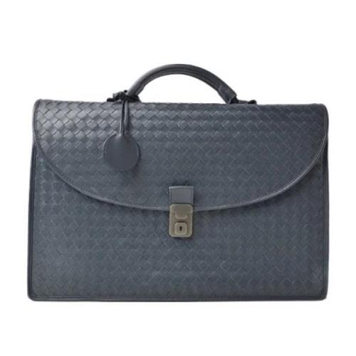 Bottega Veneta Vintage Pre-owned Laeder portfljer Blue, Herr