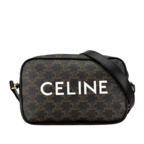 Celine Vintage Pre-owned Plast crossbodyvskor Black, Dam