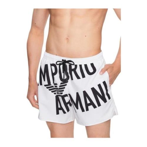 Emporio Armani Beachwear White, Herr