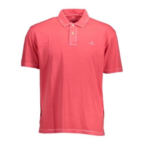 Gant Kortärmad Bomullspolo Pink, Herr