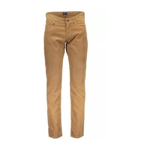 Gant Brun Bomullsjeans Brown, Herr