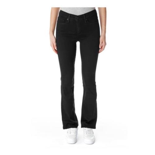 Levi's Bootcut Shaping Jeans Black, Dam