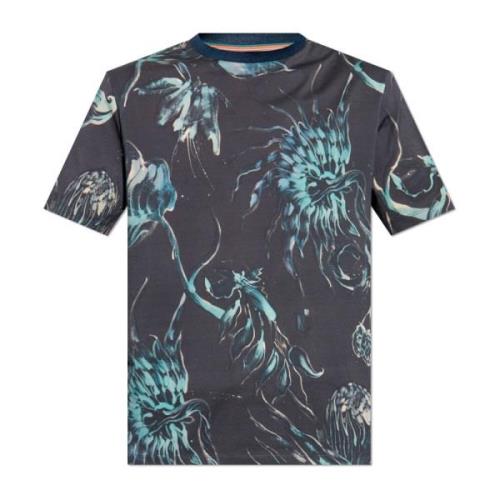 Paul Smith Mönstrad T-shirt Blue, Herr