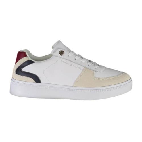 Tommy Hilfiger Sportiga Snörskor Vit Polyester White, Herr