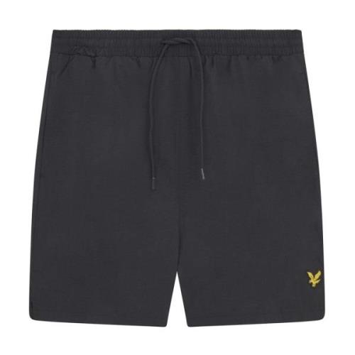 Lyle & Scott Enkla badshorts för män Black, Herr