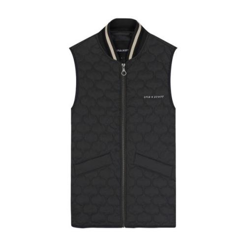 Lyle & Scott Quiltad Gilet Jackor Gray, Herr