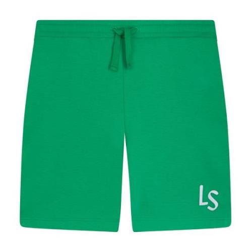 Lyle & Scott Logo Sweatshorts Green, Herr