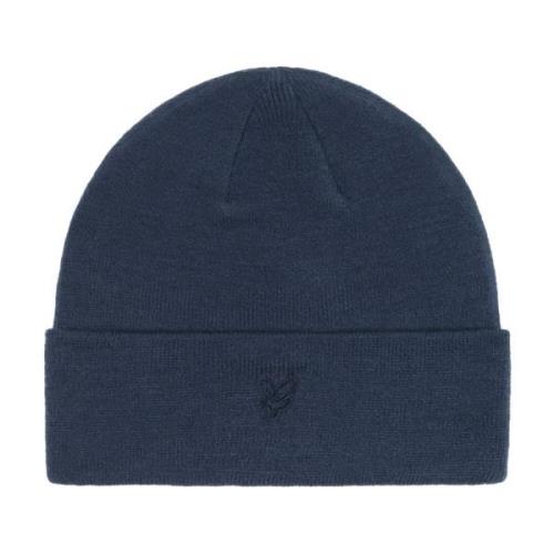 Lyle & Scott Tonal Eagle Beanie Huvudbonad Blue, Herr