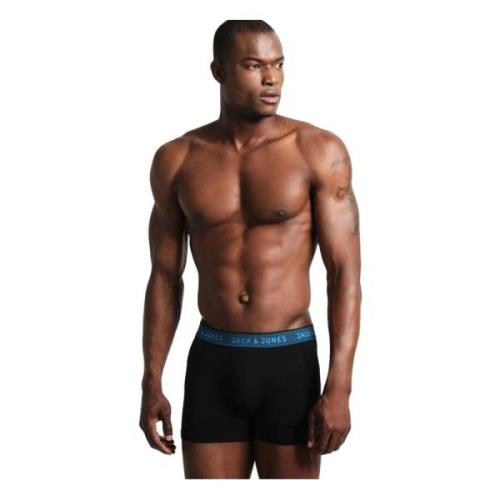 Jack & Jones 3-pack Jacwaistband Trunks Briefs Black, Herr