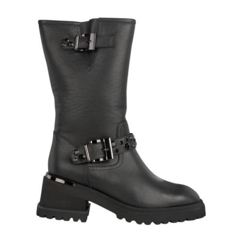 Alma EN Pena Rhinestone Half-Boot Black, Dam