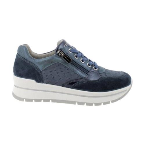 Igi&Co Sneakers Blue, Dam