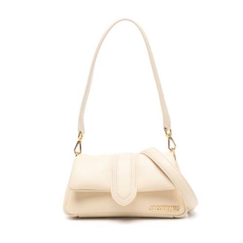 Jacquemus Ivory White Lambskin Padded Väska White, Dam